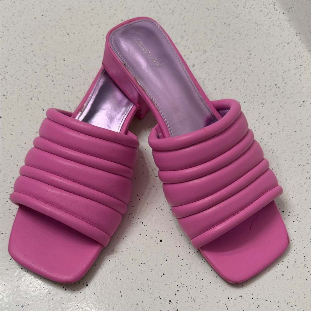 Circus by Sam Edelman Pink Quilted Mules
